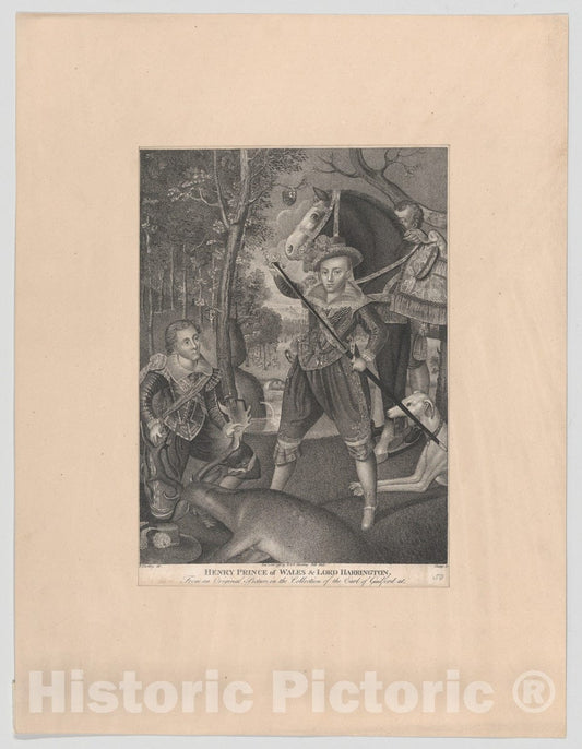 Art Print : R. Clamp - Henry Frederick, Prince of Wales : Vintage Wall Art