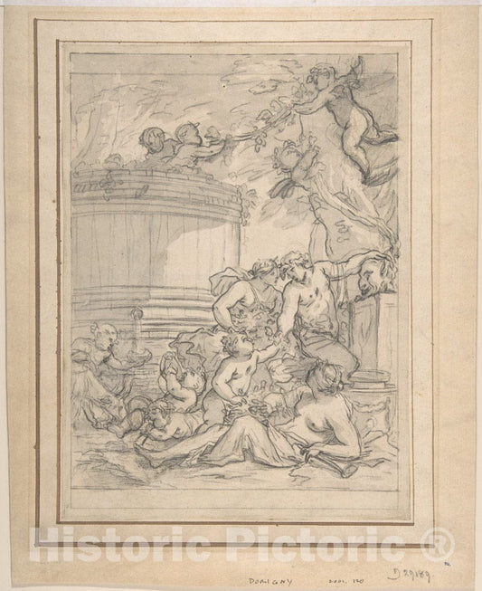 Art Print : Michel Dorigny - Bacchanal : Vintage Wall Art