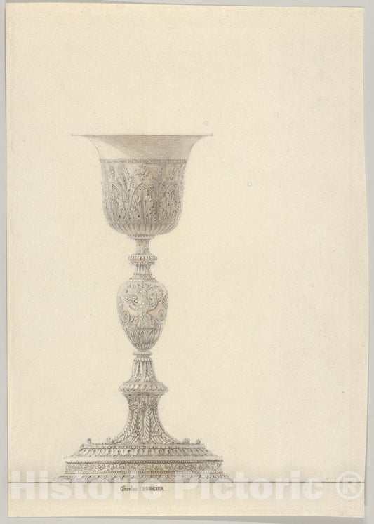 Art Print : Charles Percier - Chalice for The Coronation of Napoleon I : Vintage Wall Art