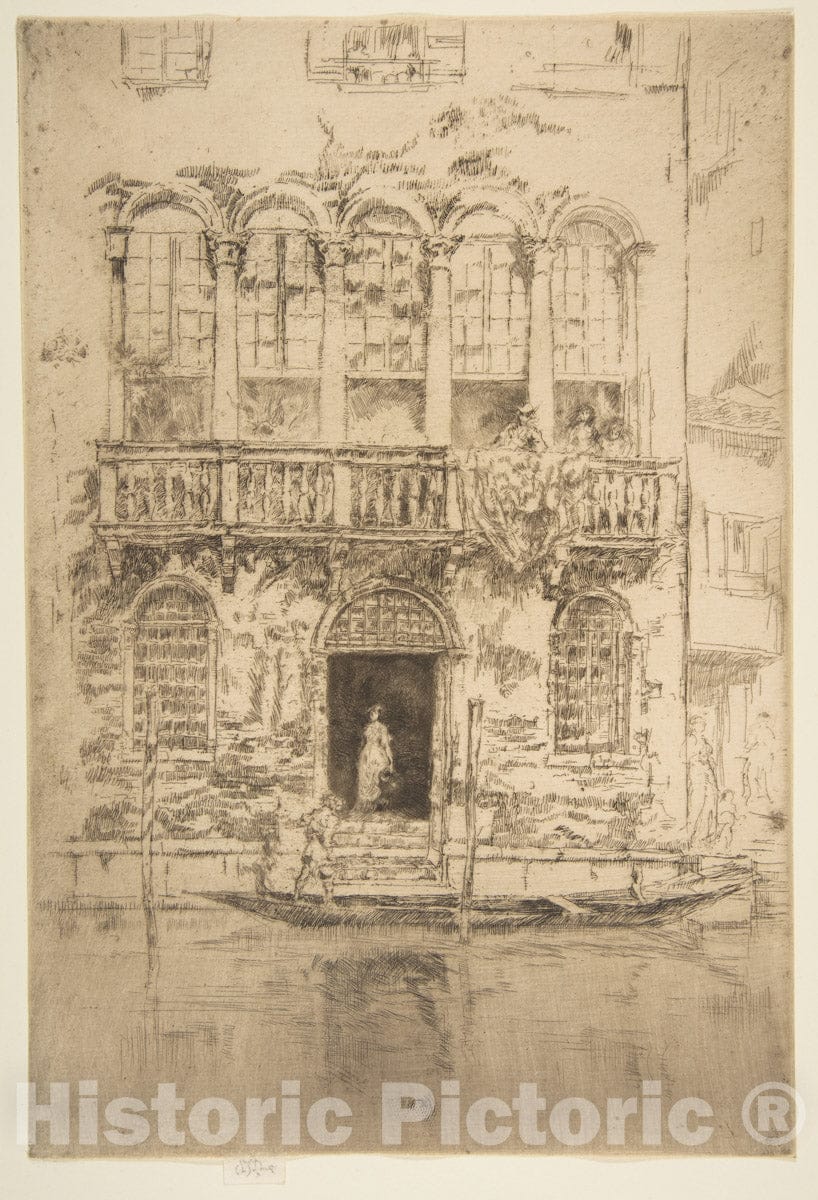 Art Print : James McNeill Whistler - The Balcony 2 : Vintage Wall Art
