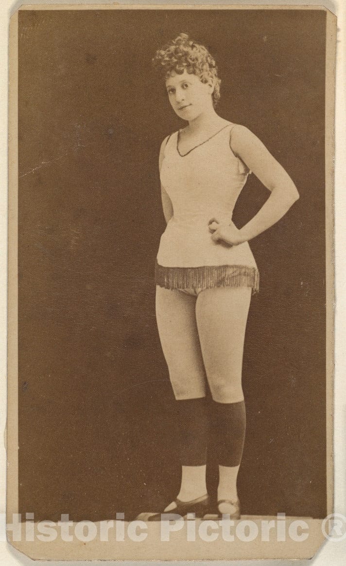 Photo Print : Actress Standing with Hands on Hips, from The Actresses Series (N668) 2 : Vintage Wall Art
