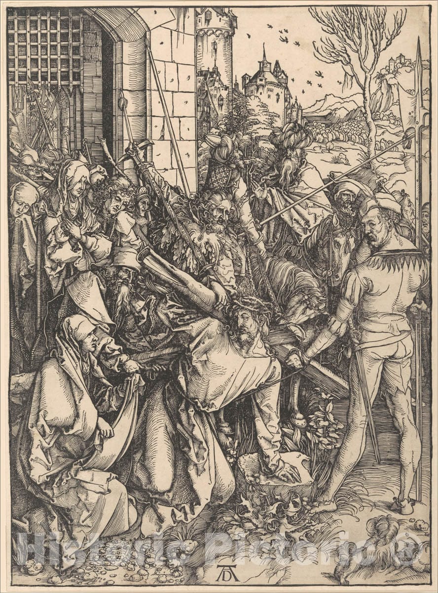 Art Print : Albrecht Dürer - Christ Bearing The Cross : Vintage Wall Art