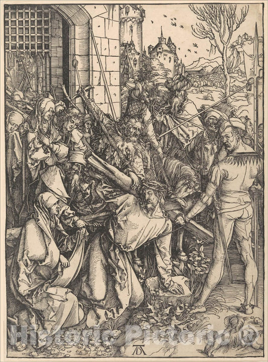 Art Print : Albrecht Dürer - Christ Bearing The Cross : Vintage Wall Art