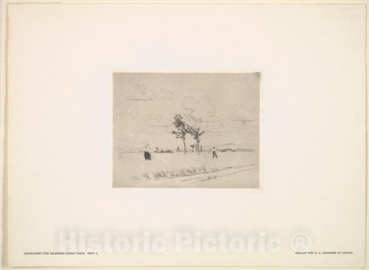 Art Print : Eugen Kirchner - Haying : Vintage Wall Art