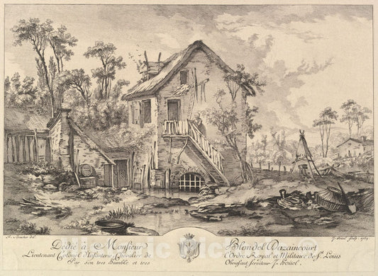 Art Print : Jean Pierre Louis Laurent Hoüel - Landscape 1 : Vintage Wall Art