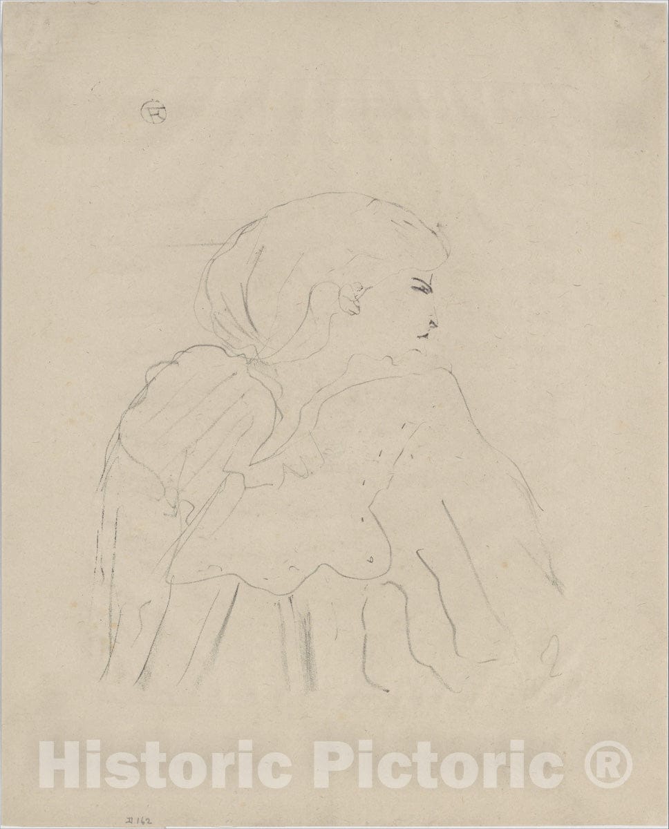 Art Print : Henri de Toulouse-Lautrec - Jane Hading : Vintage Wall Art