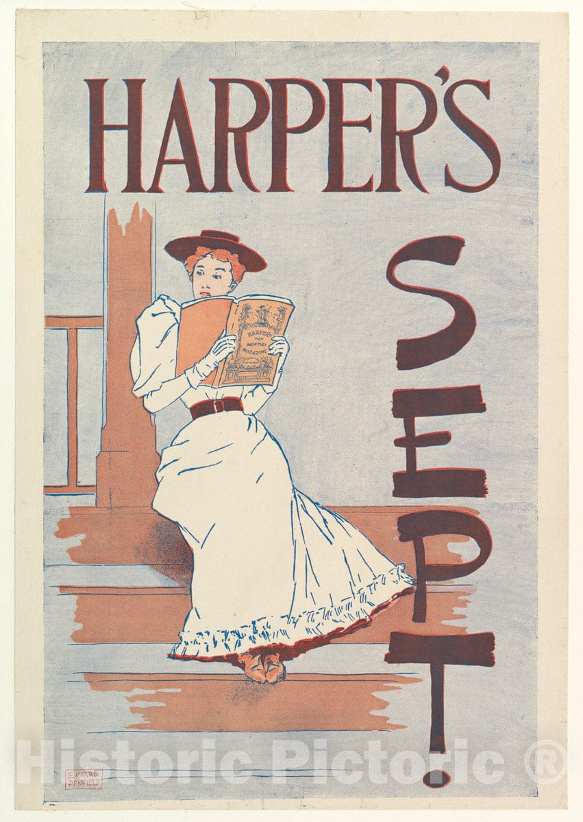 Art Print : Edward Penfield - Harper's, September 1 : Vintage Wall Art