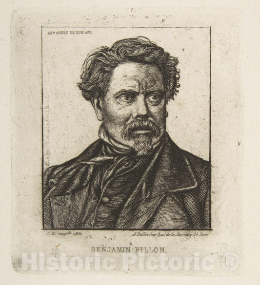 Photo Print : Charles Meryon - Benjamin Fillon, After a Historic Photograph : Vintage Wall Art