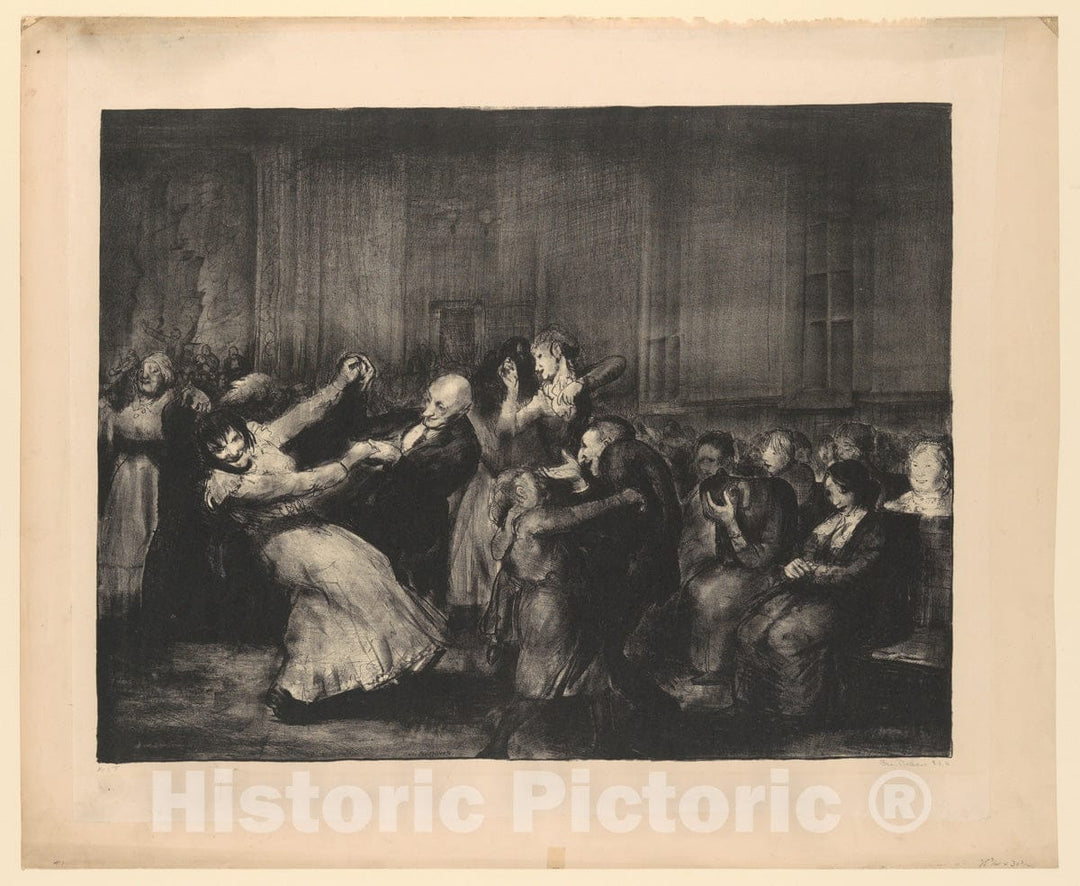 Art Print : George Bellows - Dance in a Madhouse : Vintage Wall Art