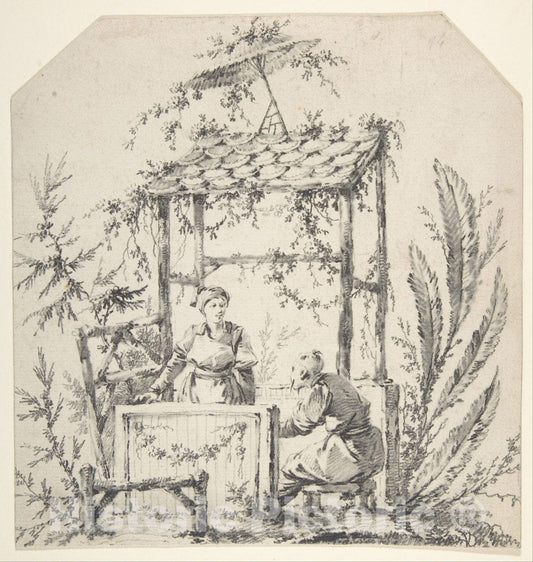 Art Print : Jean Pillement - Chinoiserie : Vintage Wall Art