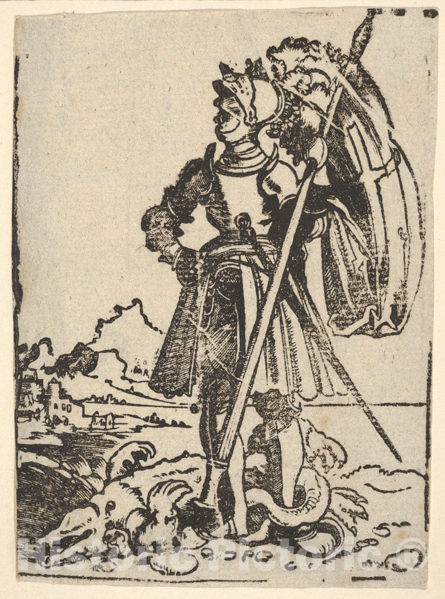 Art Print : Albrecht Altdorfer - Saint George : Vintage Wall Art