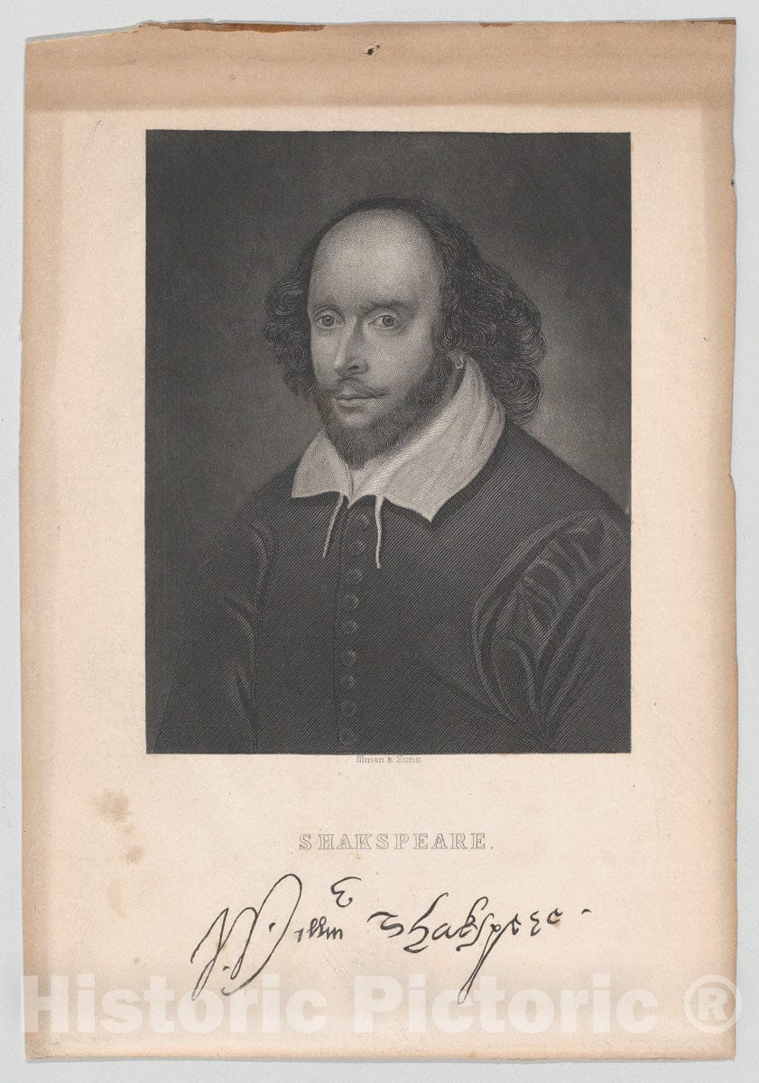 Art Print : Illman and Sons - William Shakespeare : Vintage Wall Art