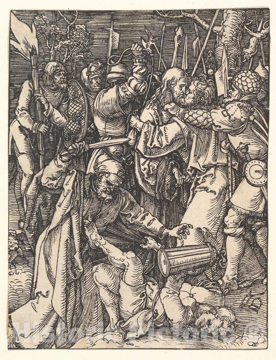 Art Print : Albrecht Dürer - The Betrayal of Christ, from The Small Passion 1 : Vintage Wall Art