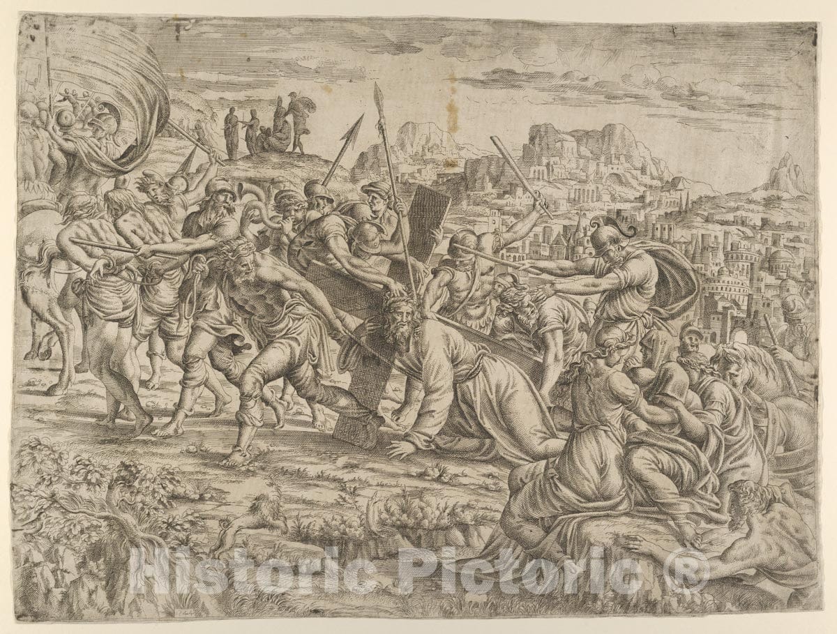 Art Print : Jean Mignon - Carrying of The Cross : Vintage Wall Art