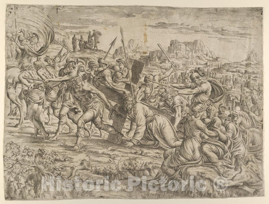 Art Print : Jean Mignon - Carrying of The Cross : Vintage Wall Art