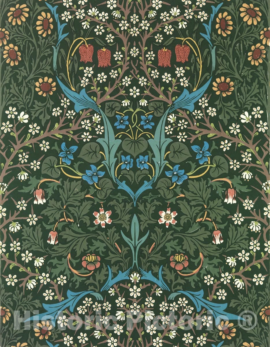 Art Print : William Morris - Blackthorn : Vintage Wall Art