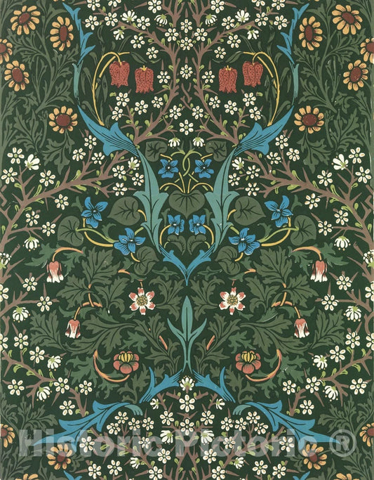 Art Print : William Morris - Blackthorn : Vintage Wall Art