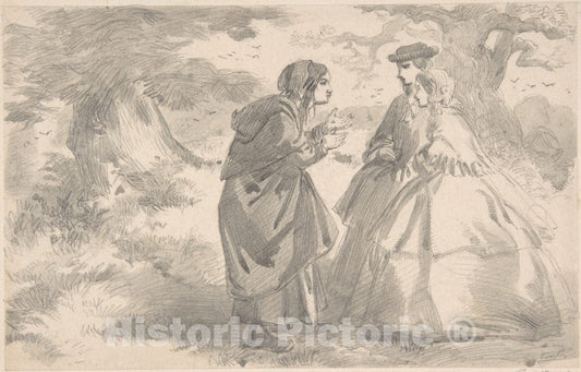 Art Print : Thomas Dalziel - in The Park : Vintage Wall Art