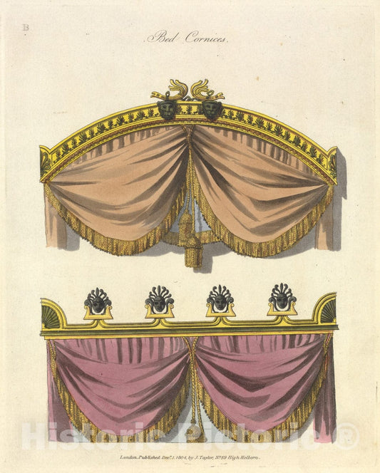 Art Print : George Smith - A Collection of Designs for Household Furniture and Interior Decoration, in The Most Approved and Elegant Taste : Vintage Wall Art