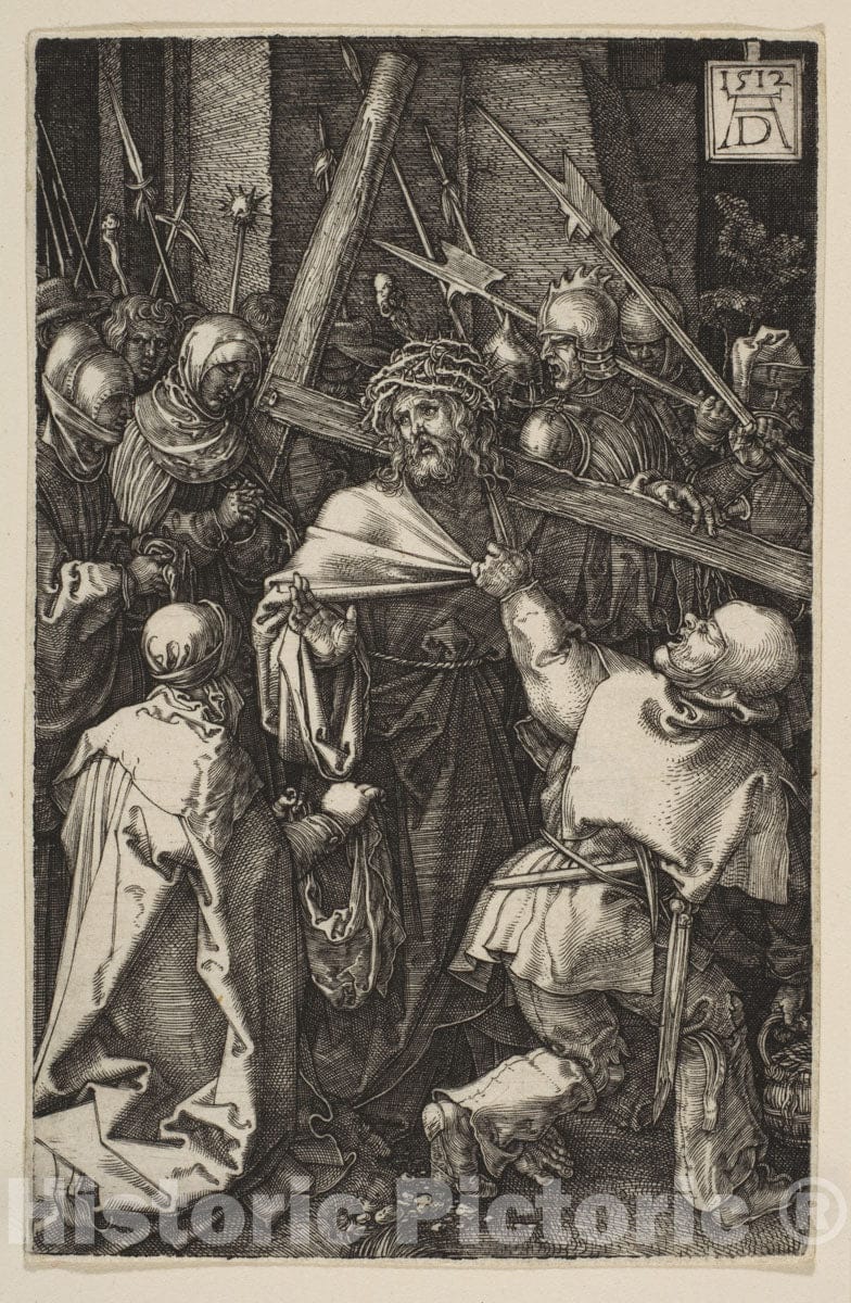 Art Print : Albrecht Dürer - Christ Carrying The Cross, from The Passion 3 : Vintage Wall Art