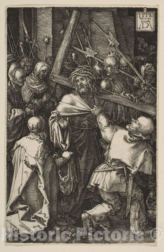 Art Print : Albrecht Dürer - Christ Carrying The Cross, from The Passion 3 : Vintage Wall Art