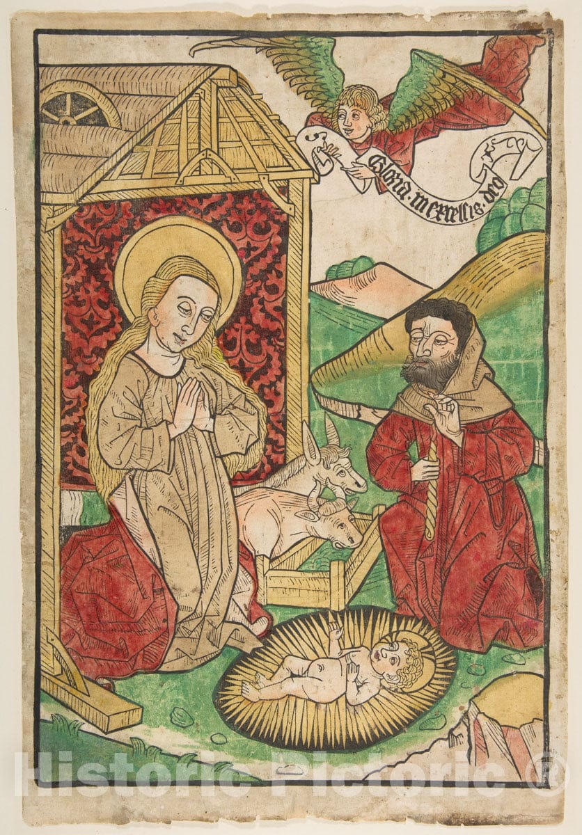 Art Print : Wolfgang - The Nativity : Vintage Wall Art