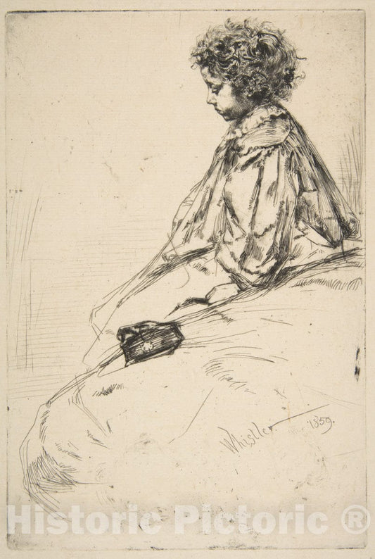 Art Print : James McNeill Whistler - Bibi Lalouette 2 : Vintage Wall Art