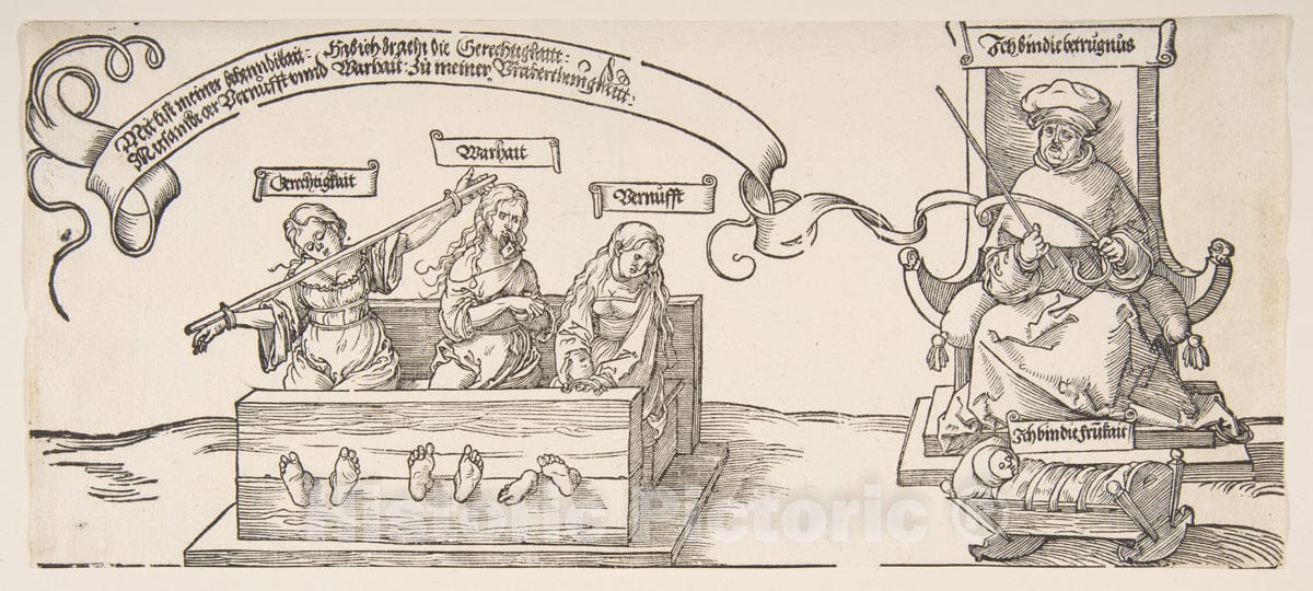 Art Print : Albrecht Dürer - The Tapestry at Michelfeld 2 : Vintage Wall Art