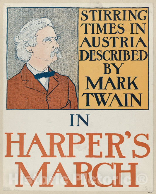 Art Print : Edward Penfield - Harper's: March 3 : Vintage Wall Art