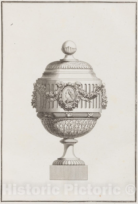 Art Print : Pierre Elisabeth de Fontanieu - Collection de Vases : Vintage Wall Art
