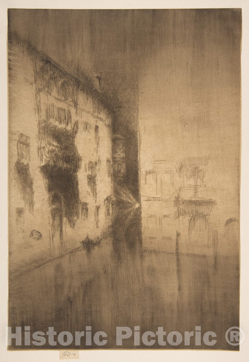 Art Print : James McNeill Whistler - Nocturne: Palaces 1 : Vintage Wall Art