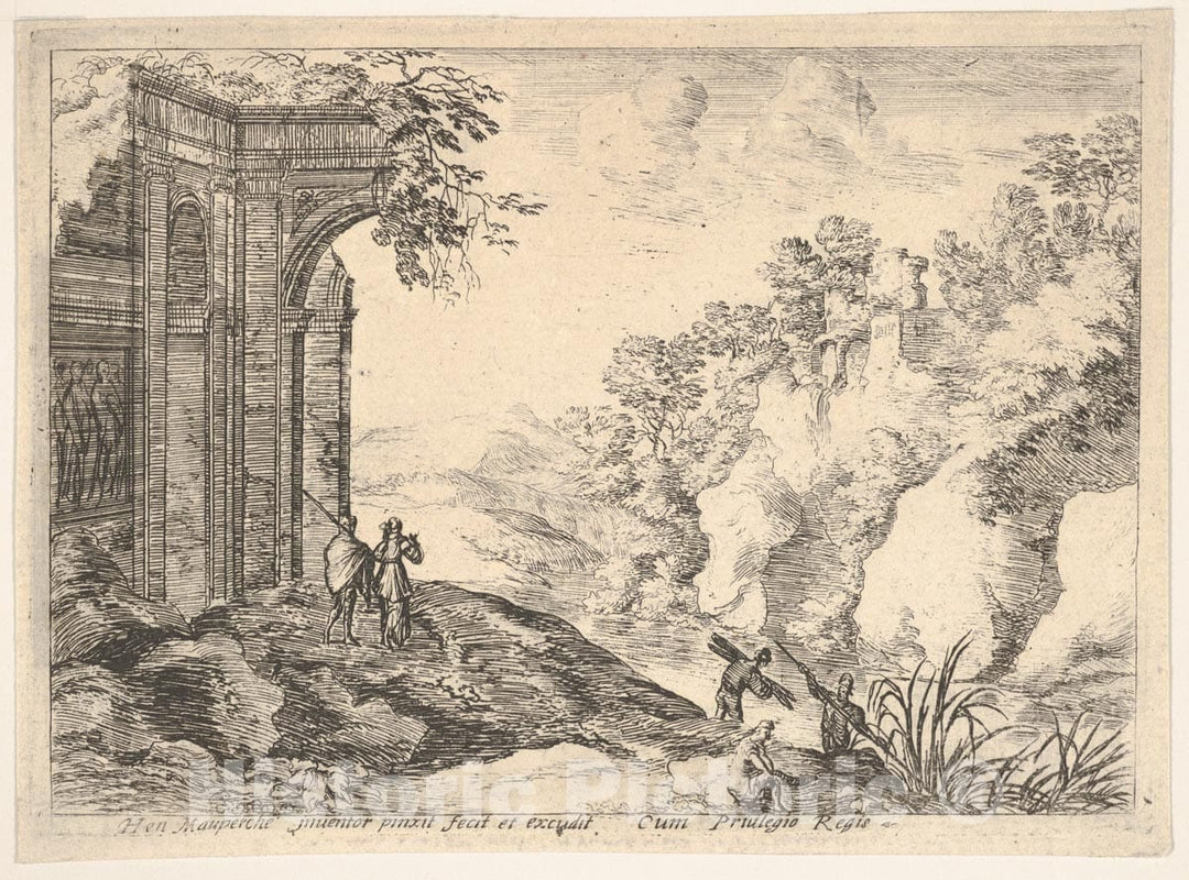 Art Print : Henri Mauperché - Le Pan de Muraille : Vintage Wall Art