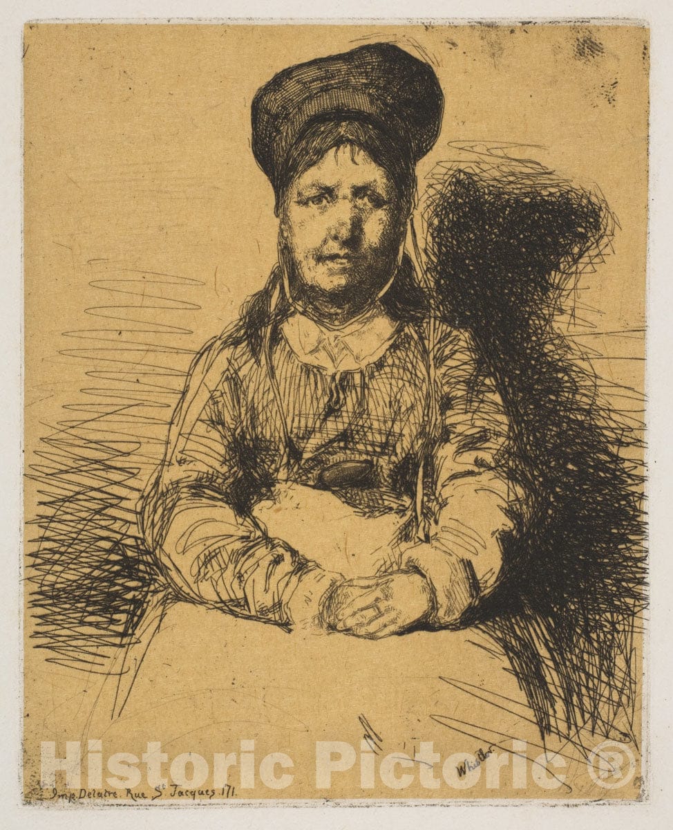 Art Print : James McNeill Whistler - La Rétameuse 2 : Vintage Wall Art