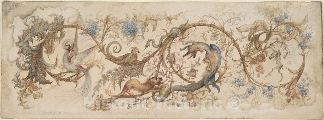 Art Print : Gustave Moreau - Allegory of Vices : Vintage Wall Art