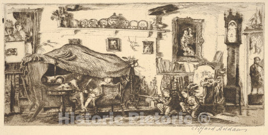 Art Print : Clifford Addams - Interior : Vintage Wall Art