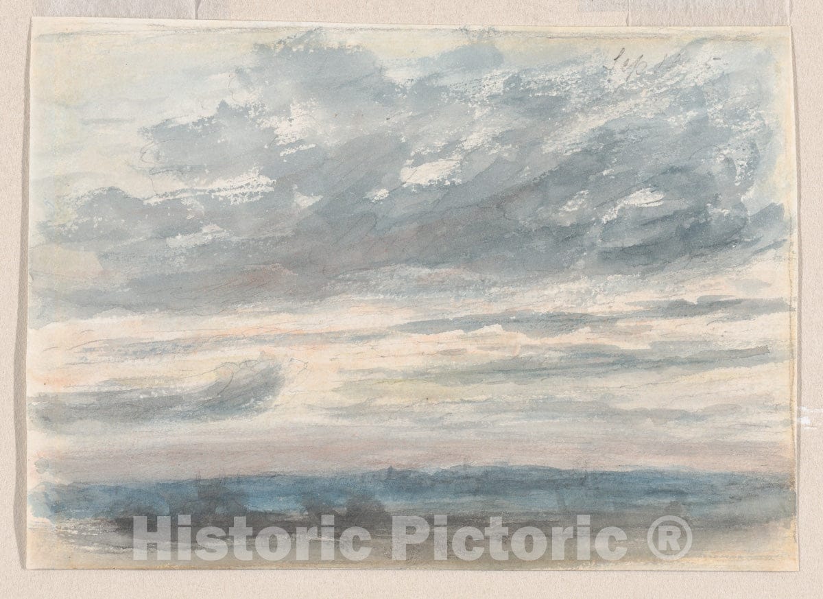 Art Print : John Constable - Cloud Study : Vintage Wall Art