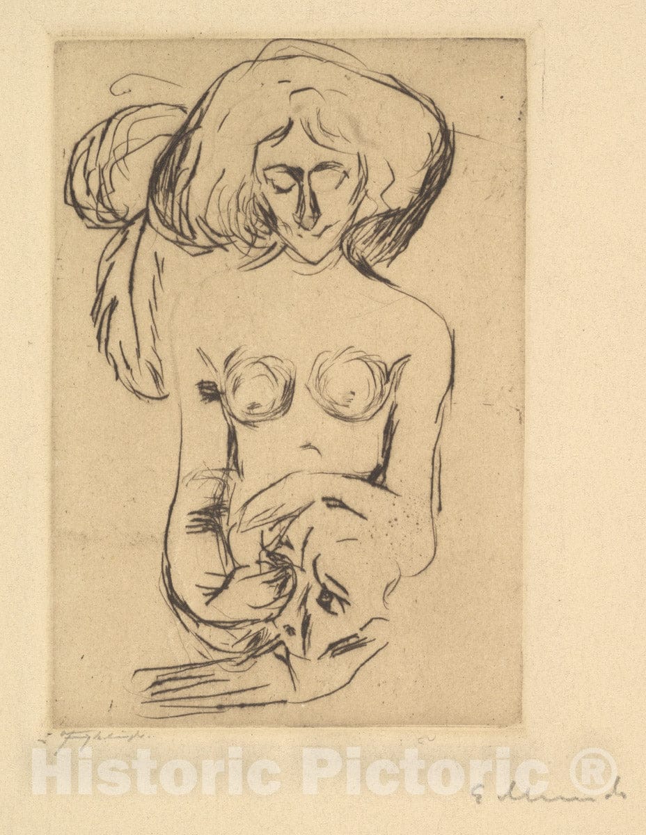 Art Print : Edvard Munch - Cruelty : Vintage Wall Art