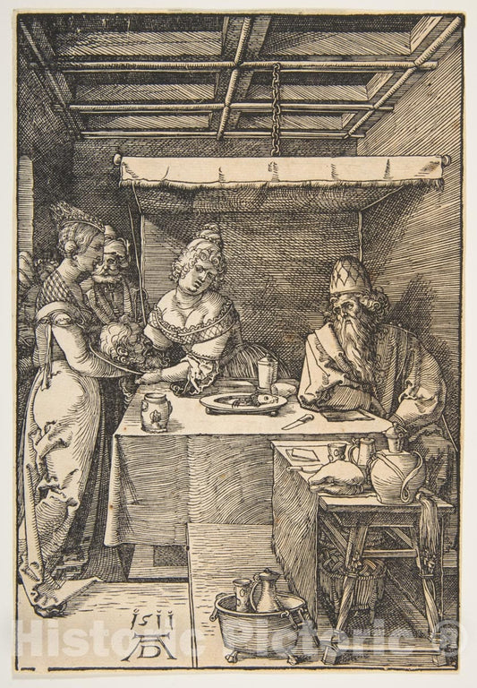 Art Print : Albrecht Dürer - Salome Receiving The Head of Saint John The Baptist : Vintage Wall Art