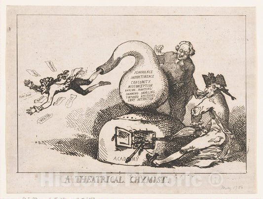 Art Print : Thomas Rowlandson - A Theatrical Chymist : Vintage Wall Art
