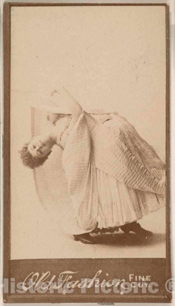 Photo Print : Dancer, from The Actresses Series (N664) Promoting Old Fashion Fine Cut Tobacco 3 : Vintage Wall Art