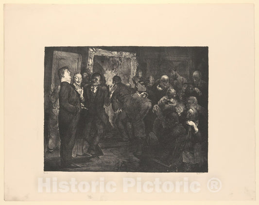Art Print : George Bellows - Artists Judging Works of Art : Vintage Wall Art
