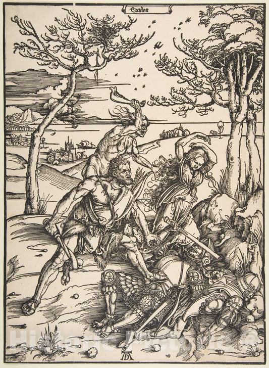 Art Print : Albrecht Dürer - Hercules and Cacus 2 : Vintage Wall Art