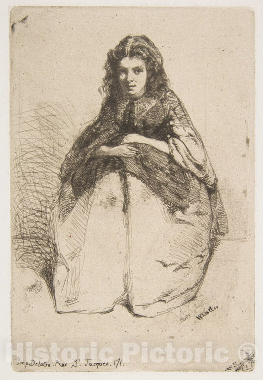 Art Print : James McNeill Whistler - Fumette 2 : Vintage Wall Art