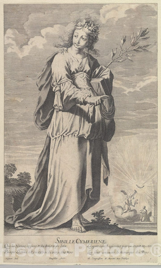 Art Print : Gilles Rousselet - Sibylle Cimmérienne : Vintage Wall Art