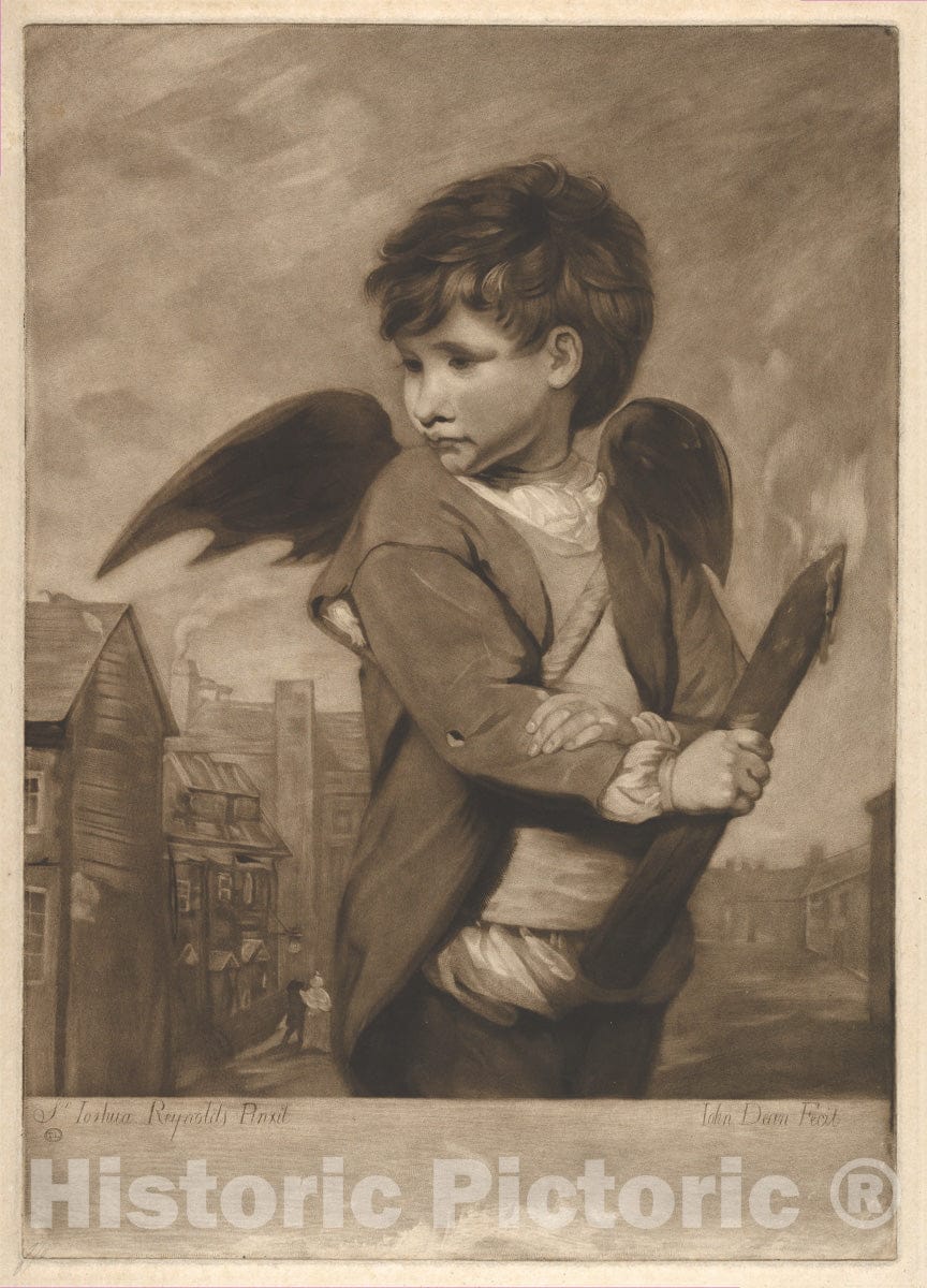 Art Print : John Dean - Cupid, in The Character of a Link Boy : Vintage Wall Art
