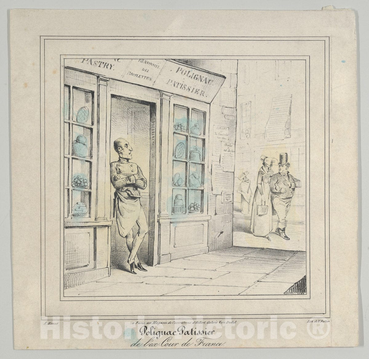 Art Print : Marie Alexandre Alophe - Polignac Patissier de l'ex-Cour de France : Vintage Wall Art