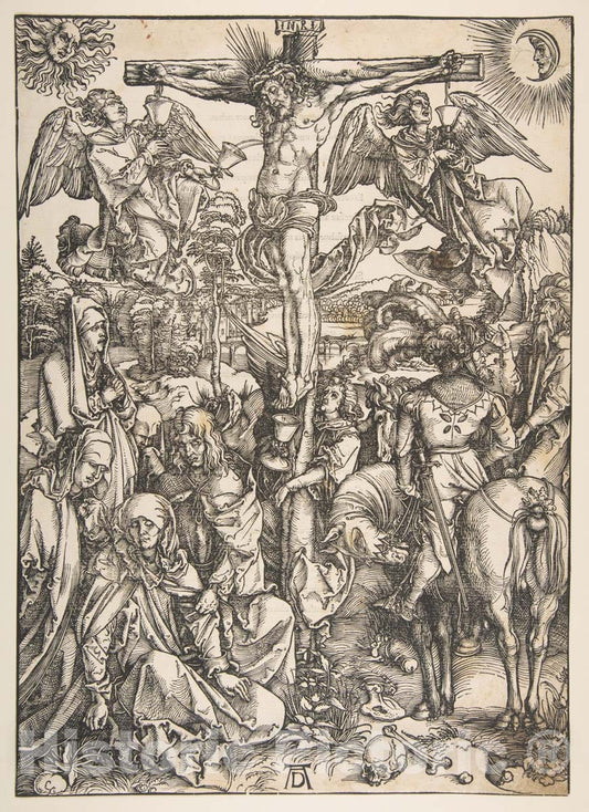 Art Print : Albrecht Dürer - The Crucifixion : Vintage Wall Art