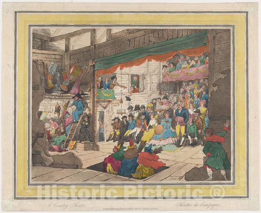Art Print : J. Wright - an English Country Performance of Macbeth : Vintage Wall Art