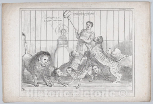 Art Print : John Doyle - Feeding The Animals – A Change of Diet! : Vintage Wall Art