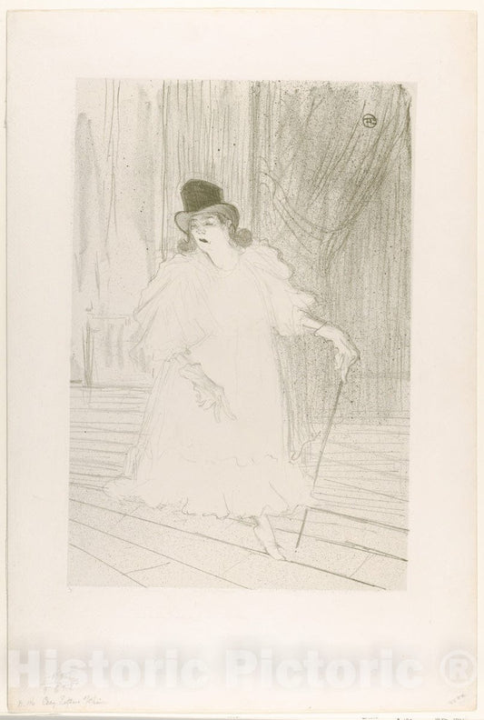 Art Print : Henri de Toulouse-Lautrec - Cecy Loftus : Vintage Wall Art
